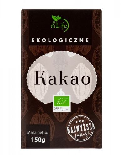 Ekologiczne kakao o obniżonej zawartości tłuszczu 150g biolife