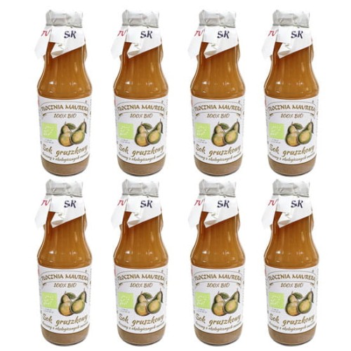 Sok gruszkowy 100% BIO 750ml Tłocznia Maurera - 8 sztuk