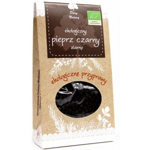 Ekologiczny pieprz czarny ziarno 50g dary natury