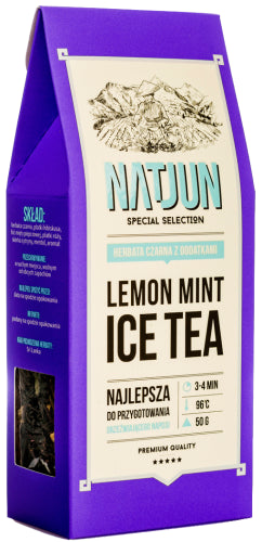 Herbata czarna lemon mint ice tea 50g natjun