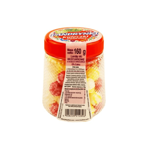 Landrynki Kuleczki owocowe bez cukru 160g AKA