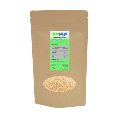 Mak biały ziarno 1kg - jedzpij